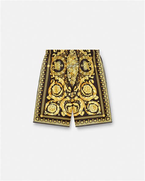 versace mens short set|versace barocco shorts.